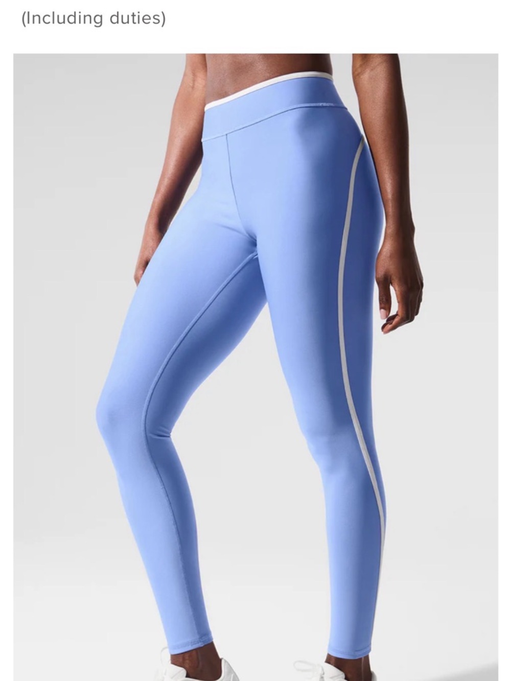 Alo Yoga airlift high waist charger leggings in Crystal clear blue
